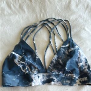 Strappy Marble Sports Bra